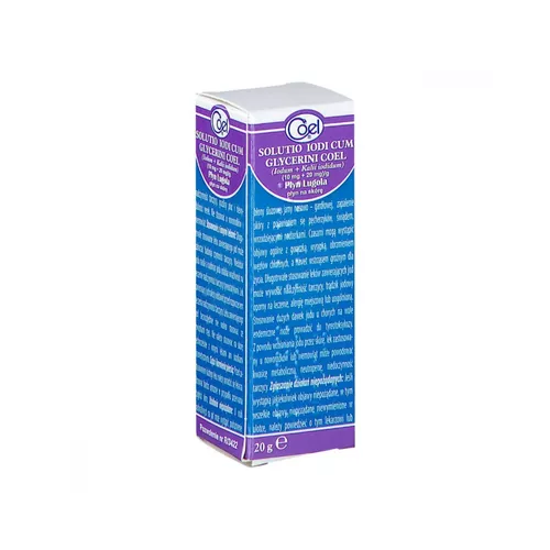 Solutio Iodi Cum Glycerini Coel, płyn Lugola (10 mg + 20 mg)/ g, 20 g