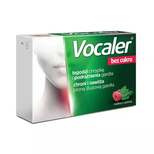 Vocaler - bez cukru, pastylki do ssania, 12 sztuk