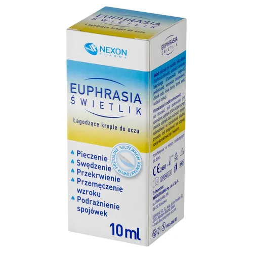 Euphrasia Świetlik - łagodzące krople do oczu, 10 ml