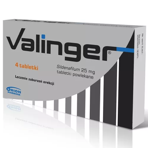 Valinger 25 mg, 4 tabletki powlekane
