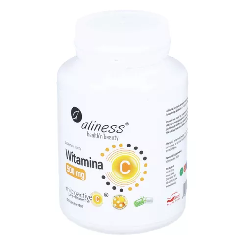 Aliness - Witamina C 500 mg, 100 wege kapsułek