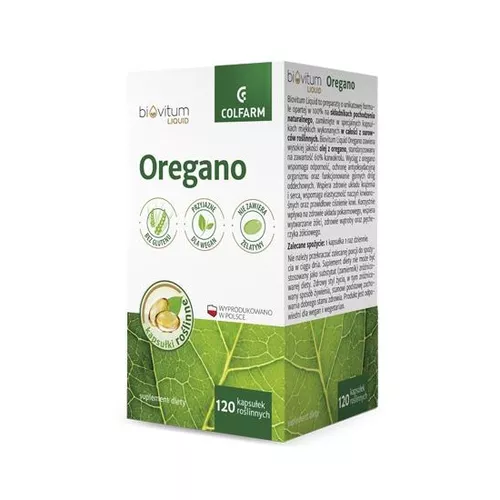 Biovitum Liquid - olej z oregano, 120 kapsułek