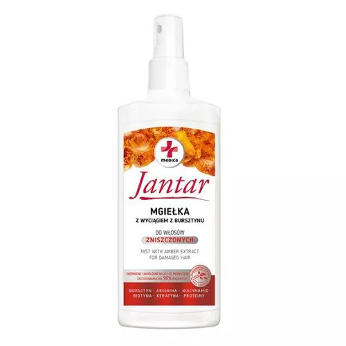 Jantar Medica - mgiełka z wyciągiem z bursztynu do włosów zniszczonych, 200 ml