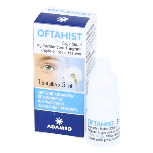 Oftahist 1 mg/ml, krople do oczu, roztwór, 5 ml