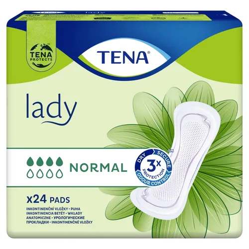TENA Lady Normal - specjalistyczne wkładki anatomiczne, 24 sztuki