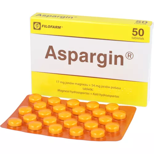 Aspargin 17 mg + 54 mg, 50 tabletek