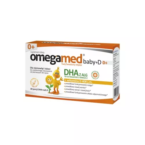 omegamed Baby+D 0+ - układ odpornościowy, kapsułki, 30 sztuk