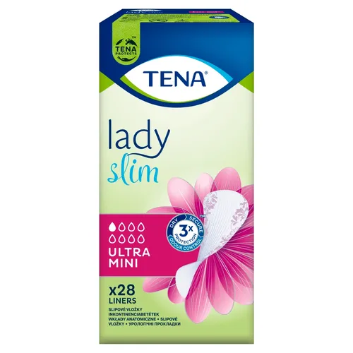 TENA Lady Slim Ultra Mini - wkładki o anatomicznym kształcie, 28 sztuk