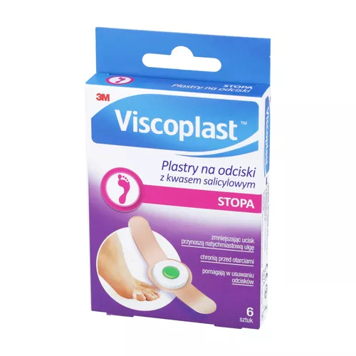 Viscoplast Stopa - plastry na odciski z kwasem salicylowym, 6 sztuk