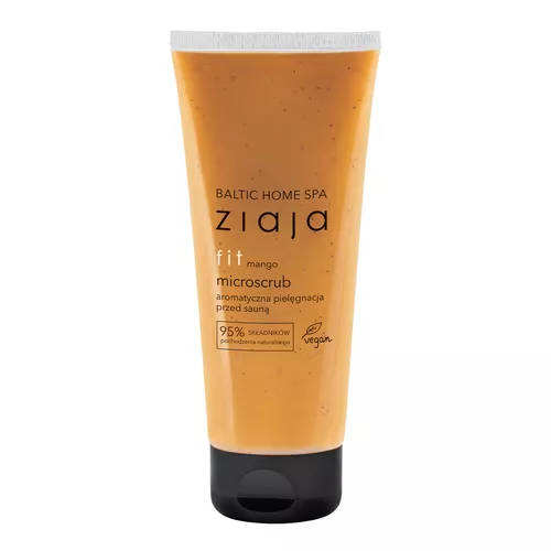 ziaja baltic home spa - microscrub przed sauną, fit mango, 190 ml