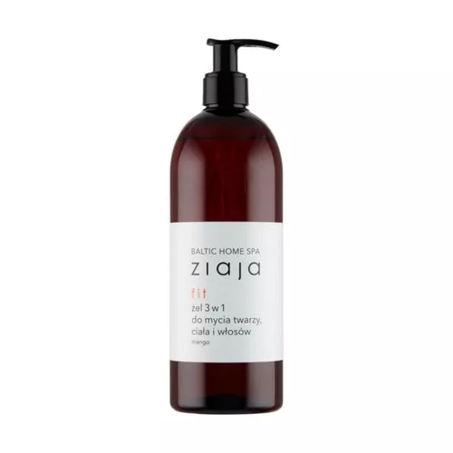 ziaja baltic home spa - żel 3w1, do mycia twarzy, ciała i włosów, 500 ml