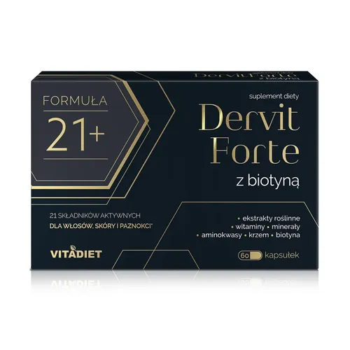 Dervit Forte z biotyną, 60 kapsułek