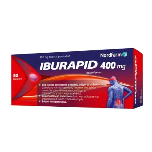 Iburapid 400 mg, 50 tabletek powlekanych