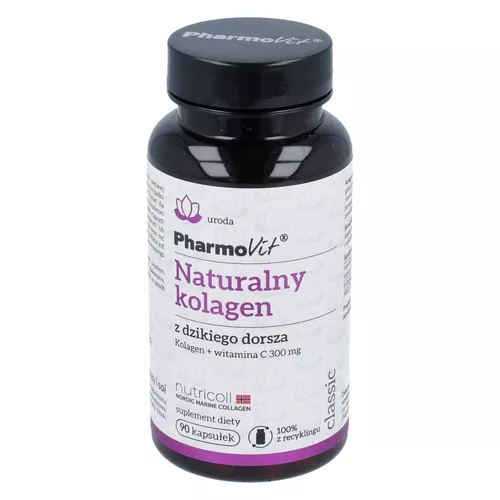 PharmoVit Naturalny kolagen z dzikiego dorsza, 90 kapsułek