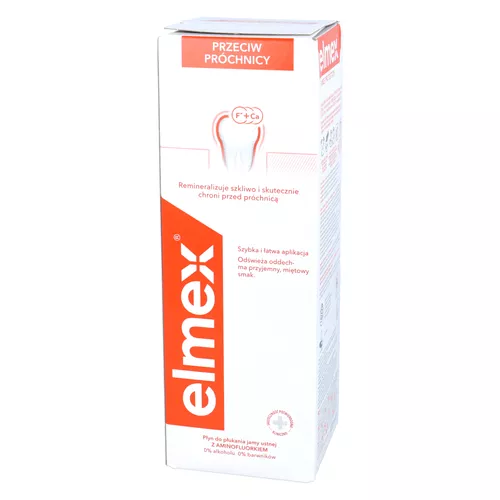 elmex - płyn do płukania jamy ustnej przeciw próchnicy, 400 ml