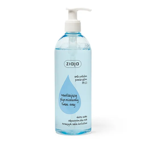 ziaja de-makijaż - nawilżający płyn micelarny, 390 ml