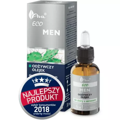 AVA ECO MEN - odżywczy olejek do skóry z zarostem 6w1, 50 ml