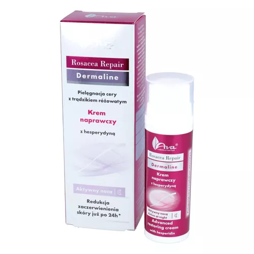 AVA ROSACEA REPAIR - krem naprawczy z hesperydyną - aktywny nocą, 50 ml