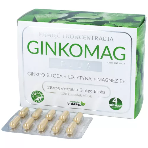 Ginkomag Plus, 120 kapsułek