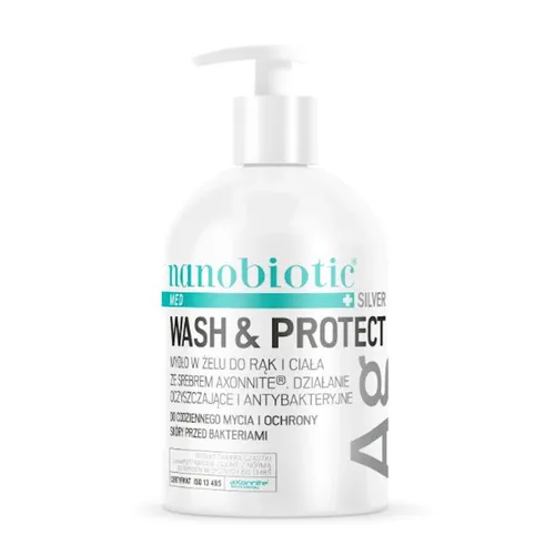 Nanobiotic - Med Silver, mydło antybakteryjne, 500 ml