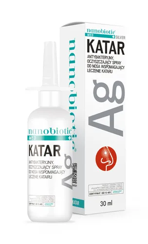 Nanobiotic - Med Silver, spray na katar, 30 ml