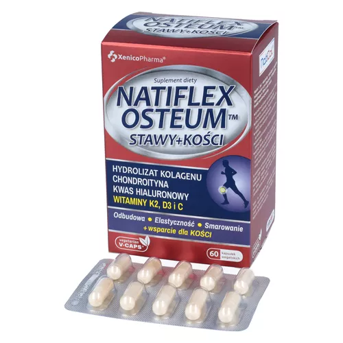 Natiflex Osteum - stawy + kości, 60 kapsułek
