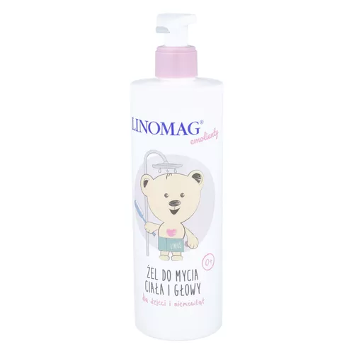 LINOMAG - żel do mycia ciała i głowy dla dzieci i niemowląt, 400 ml