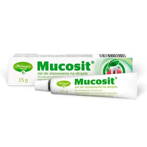 Mucosit, żel do stosowania na dziąsła, 15 g