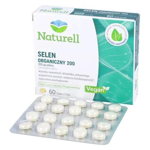 Naturell Selen organiczny 200, 60 tabletek