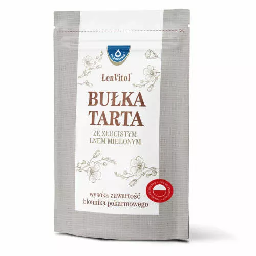 Oleofarm - Bułka tarta ze złocistym lnem mielonym, 450 g
