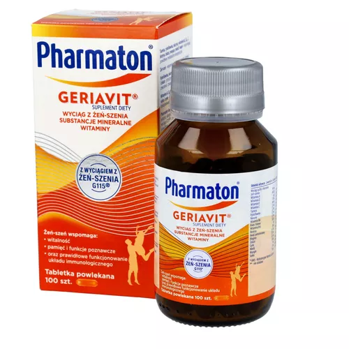 Pharmaton Geriavit, 100 tabletek powlekanych