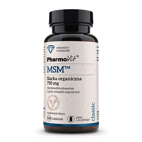 PharmoVit MSM Siarka organiczna 750 mg, 120 tabletek
