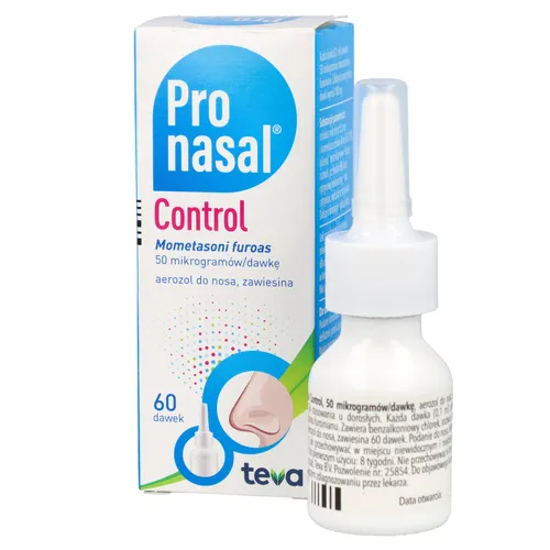 Pronasal Control, 50 μg/dawkę, aerozol do nosa, 60 dawek