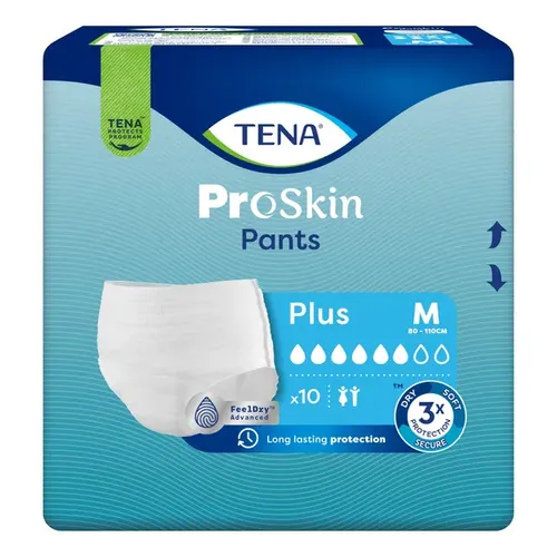 Tena Pants ProSkin Plus - majtki chłonne, rozmiar M, 10 sztuk