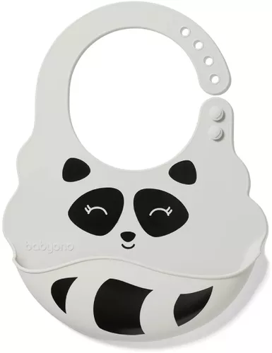BabyOno - Silikonowy śliniak z regulowanym zapięciem 829/01, 1 sztuka