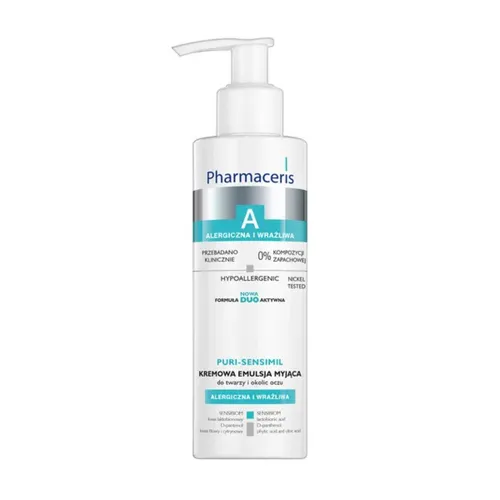 Pharmaceris A Puri-Sensimil, kremowa emulsja myjąca do twarzy i okolic oczu, 190 ml