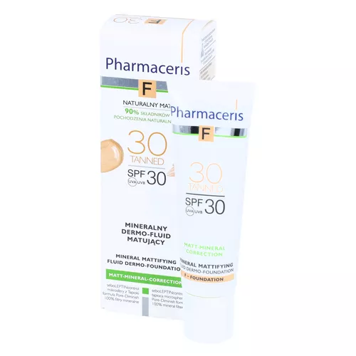 Pharmaceris F - mineralny dermo-fluid matujący SPF 30, 30 TANNED, 30 ml
