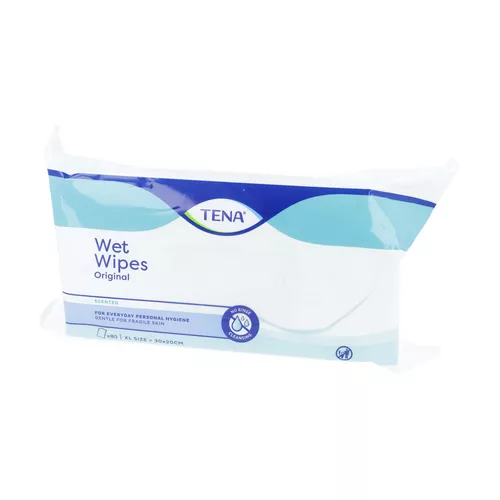 TENA Wet Wipes Original - chusteczki nawilżane, 80 sztuk