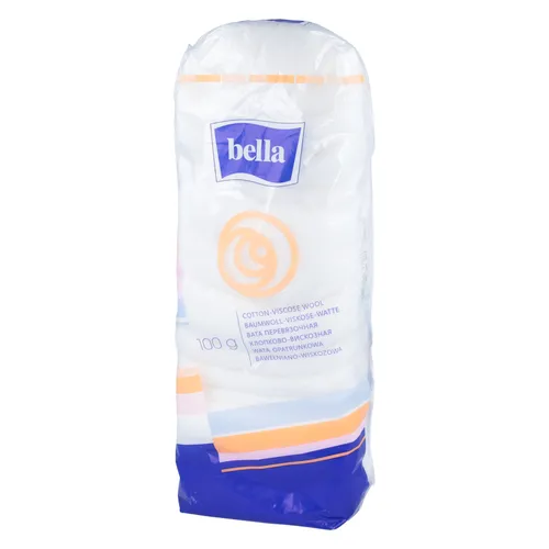 Bella - wata bawełniano-wiskozowa opatrunkowa, 100 g