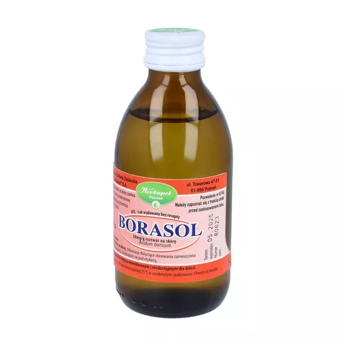 Borasol 30 mg/g, roztwór na skórę, 190 g