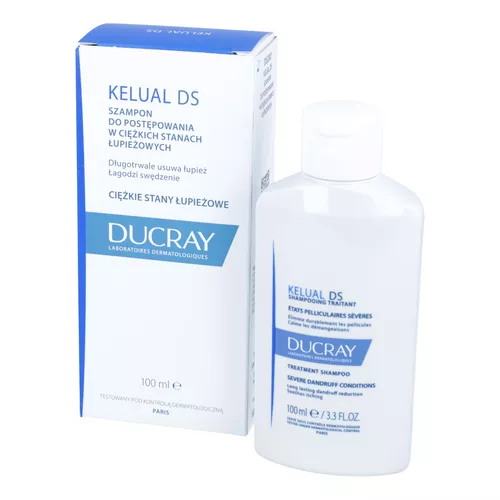 DUCRAY KELUAL DS - szampon do postępowania w ciężkich stanach łupieżowych, 100 ml