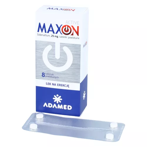 Maxon Active 25 mg, 8 tabletek powlekanych