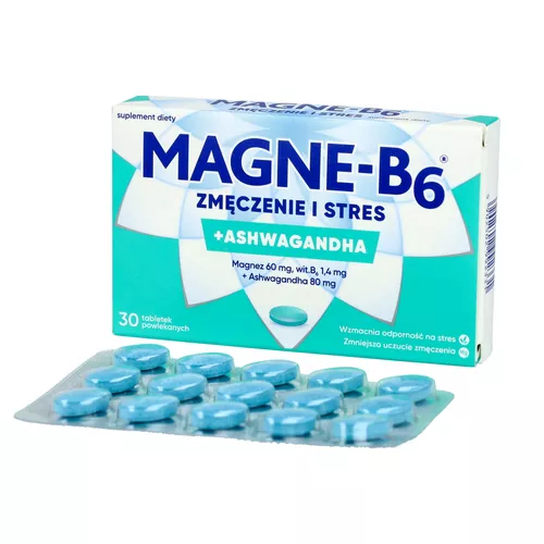 Magne-B6 Zmęczenie i Stres, 30 tabletek powlekanych
