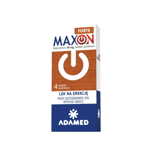 Maxon Forte 50 mg, 4 tabletki powlekane