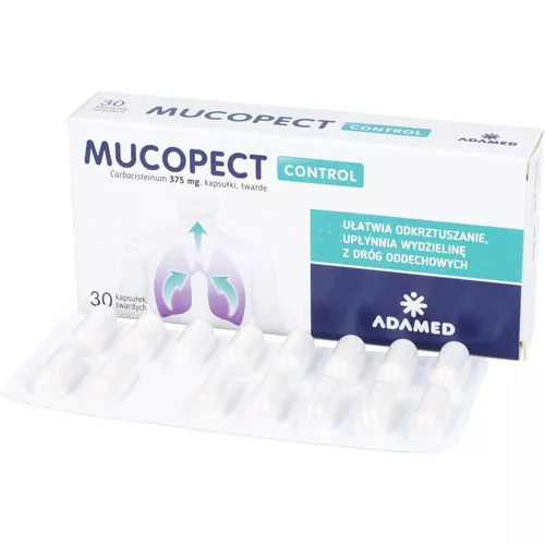 Mucopect Control 375 mg, 30 kapsułek twardych