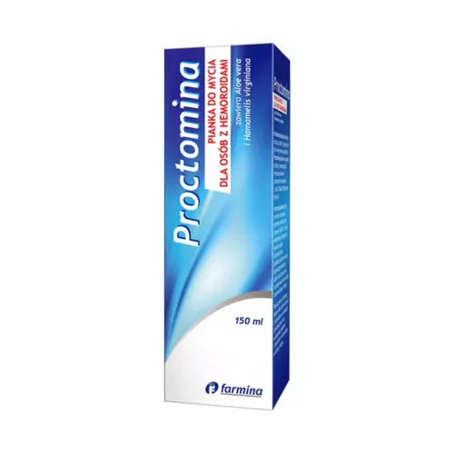 Proctomina - pianka do mycia dla osób z hemoroidami, 150 ml