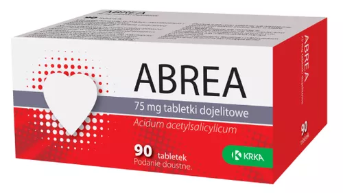 Abrea 75 mg, 90 tabletek dojelitowych