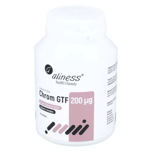 Aliness Chrom GTF Active Cr-Complex 200 µg, 100 tabletek