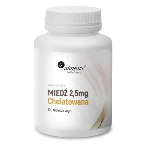 Aliness Miedź Chelatowana, 100 tabletek