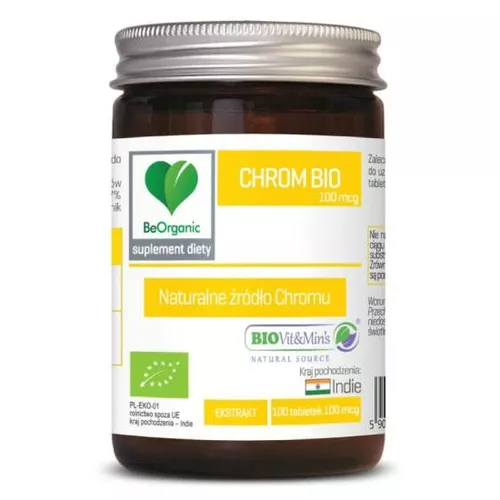 BeOrganic Chrom BIO, 100 tabletek